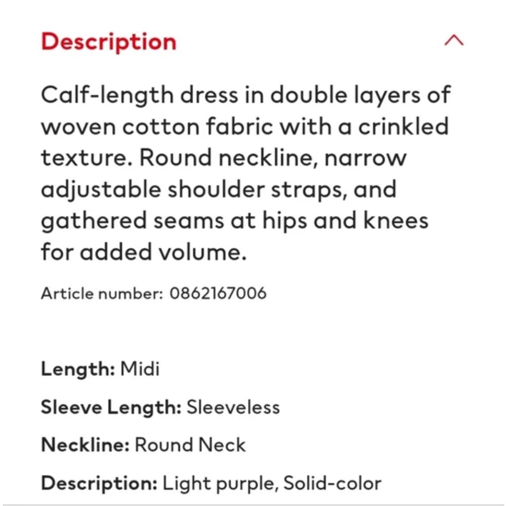 H&M Cobalt Blue Tiered Gauze Midi dress Crinkle Cotton Sundress Royal XS - Picture 6 of 9